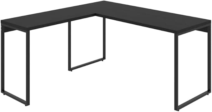 Mesa de Escritório em L Estilo Industrial 1,50mX1,50m Kuadra