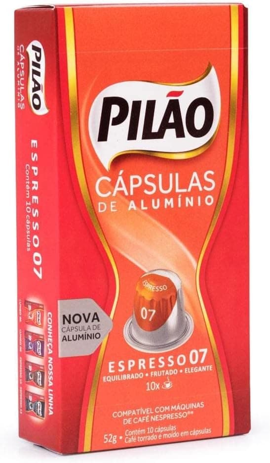 Café Pilão Cápsula Tradicional - 10 unidades - 52 gramas - (Min. 2Un.)