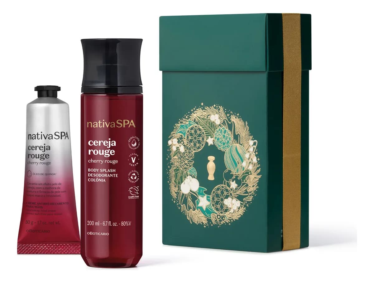 O Boticário Kit Presente Nativa Spa Cereja Rouge (2 Itens)