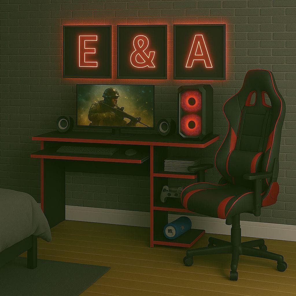 Mesa Escrivaninha Para Computador Escritório Pc Gamer RTX - CORES