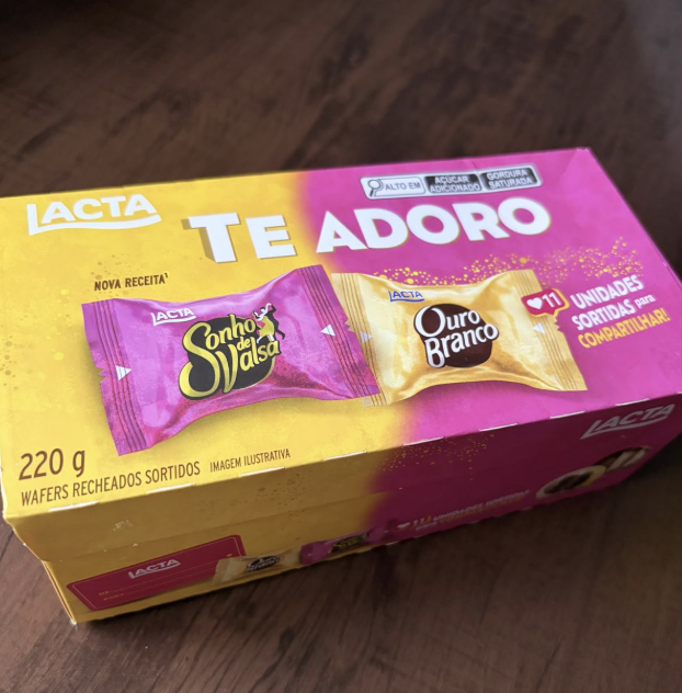 Caixa Sonho de Valsa e Ouro Branco Sortidos Sabor Chocolate 220g
