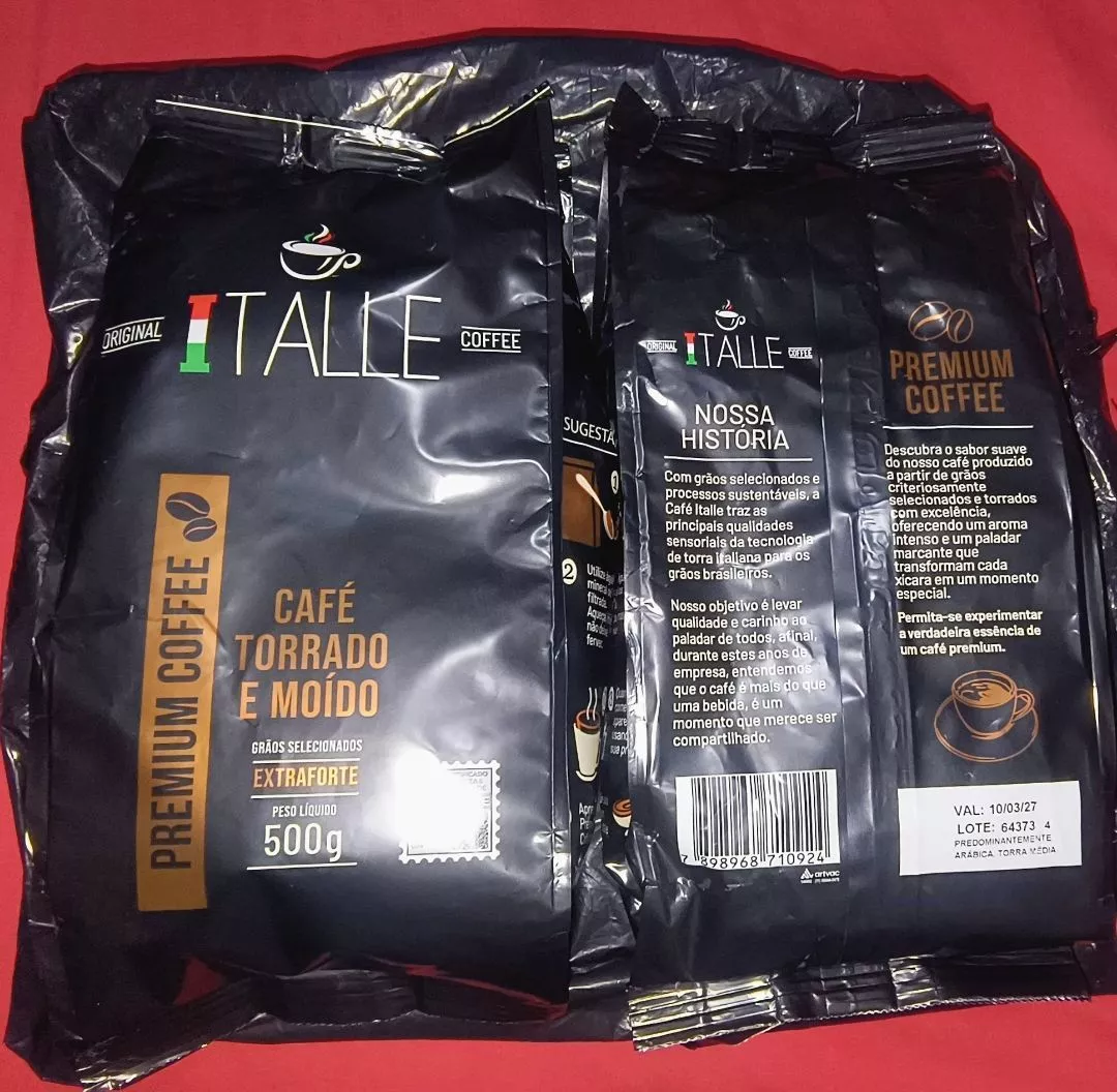 Café Torrado E Moído Extraforte 1kg Kit 2