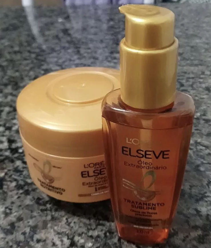 Kit Óleo Extraordinário L'Oréal Paris Elseve Creme de Tratamento 300g Óleo Extraordinário 100ml