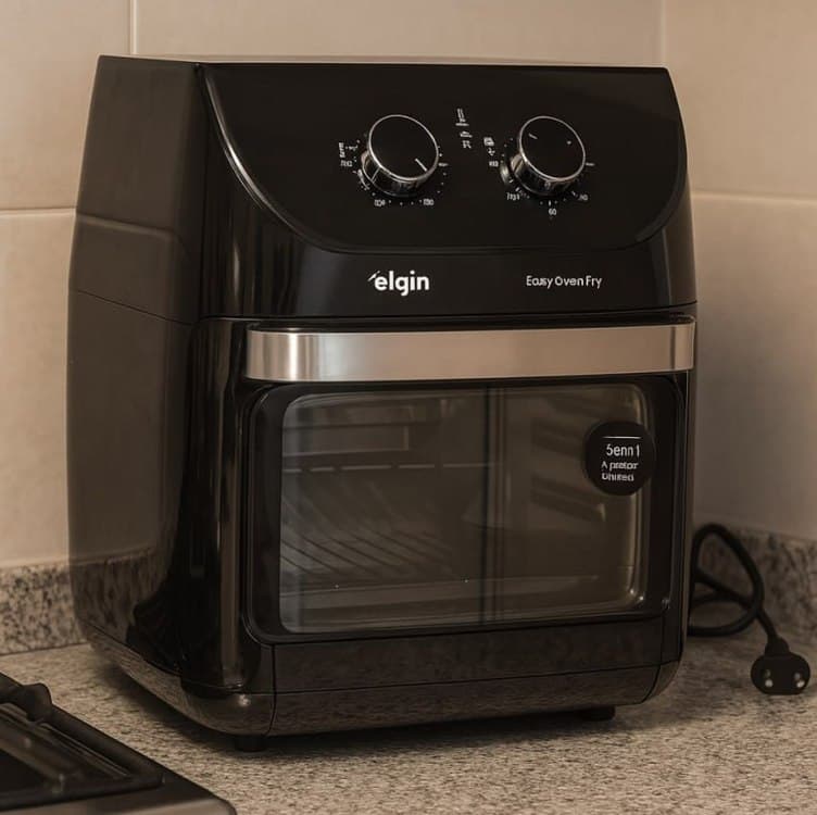 Fritadeira Elérica Air Fryer Easy Oven 3 em 1 Elgin 12 litros 1800w Cor Preta