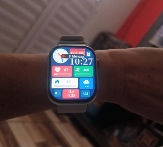 Relógio Inteligente Smartwatch FB047 com 1.83" Tela, Bluetooth, 100 Modos Esporte, IP68, 5 Dias Bateria - 37g Leve para Homens e Mulheres