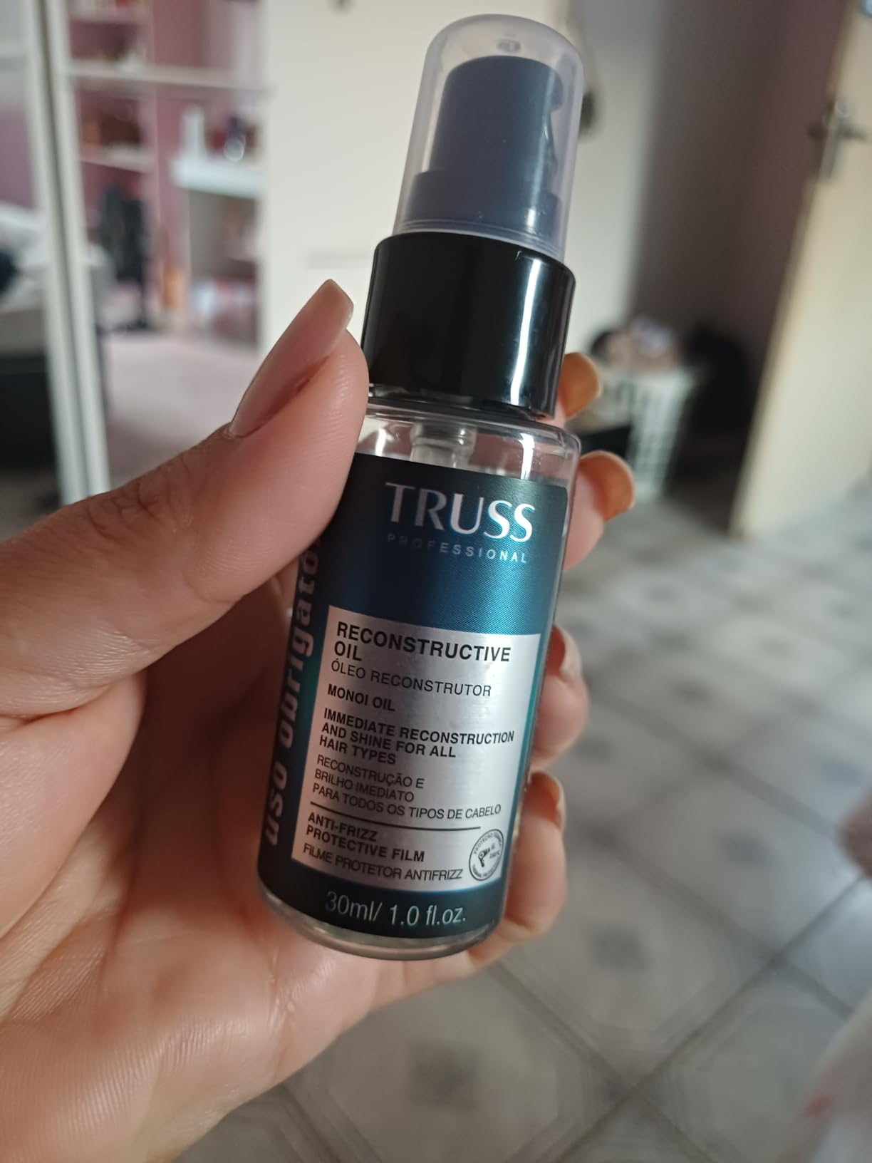 Truss Óleo Reconstrutor Uso Obrigatório | Tratamento Capilar para Brilho, Reconstrução e Proteção | 30ml