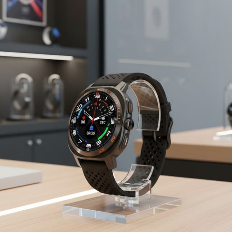 Smartwatch Relógio inteligente Masculino, Tela AMOLED, ChatGPT, Relogio Inteligente, 150 Modos Esportivos, Chamadas Bluetooth, 3ATM a Prova d'Agua Compatível com iOS e Android, 2 Pulseiras