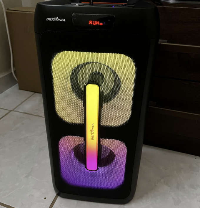 Caixa de Som Britânia BCX4601 Flash Lights Bluetooth V5.3 350W