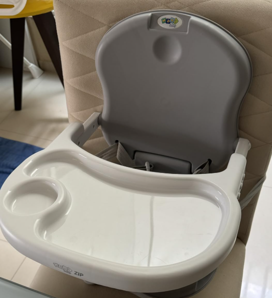 Maxi Baby Cadeira De Alimentação Portátil P/Bebê Zip (Cinza)