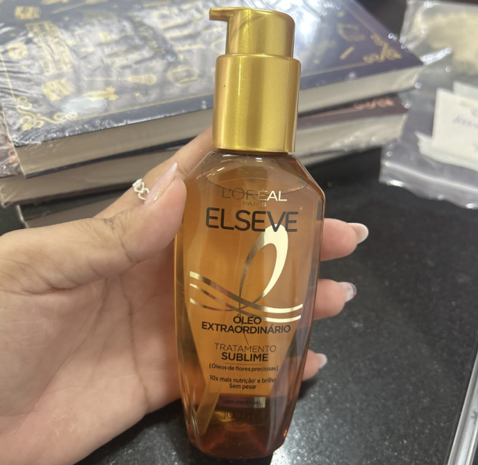 L'Oréal Paris Elseve Óleo Extraordinário Finalizador Capilar, Nutrição Profunda com 6 Óleos Preciosos, Anti-Frizz, Proteção Térmica até 230°C, Brilho Intenso para Todos os Tipos de Cabelo, 100ml