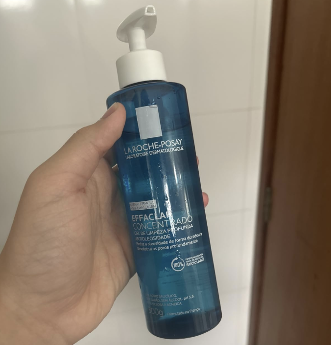 La Roche-Posay Effaclar Gel de Limpeza Facial Antiacne Concentrado com Ácido Salicílico, Zinco e LHA, Limpeza Profunda, Reduz Oleosidade e Desobstrui os Poros, 300ml