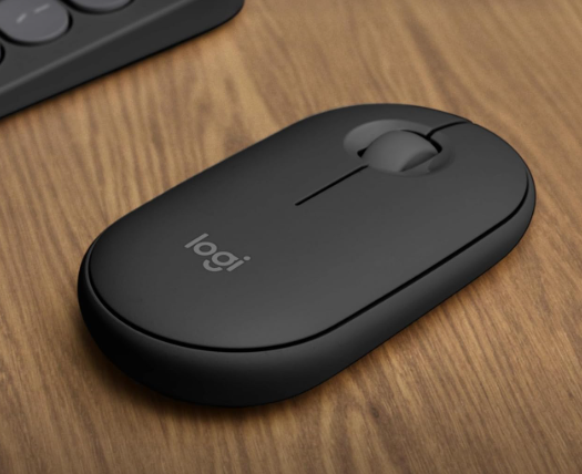 Mouse sem fio Logitech Pebble 2 M350s com Clique Silencioso, Design Slim Ambidestro, Conexão Bluetooth e Pilha Inclusa - Grafite