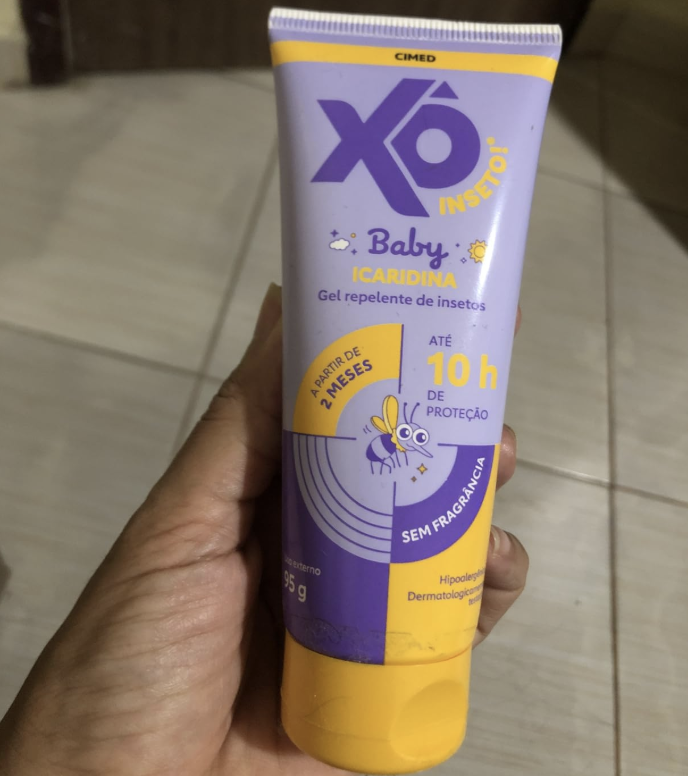 Xô Inseto Baby Icaridina Repelente em Gel 100ml