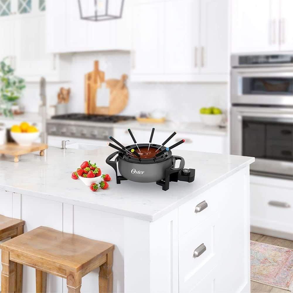 Panela Elétrica Oster, para Fondue, 110V, Cinza, 1000W, OFND100
