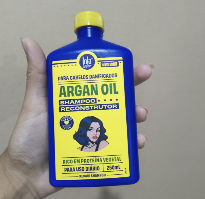 Lola From Rio – Óleo de Argan – Xampu, repara todos os tipos de cabelos danificados