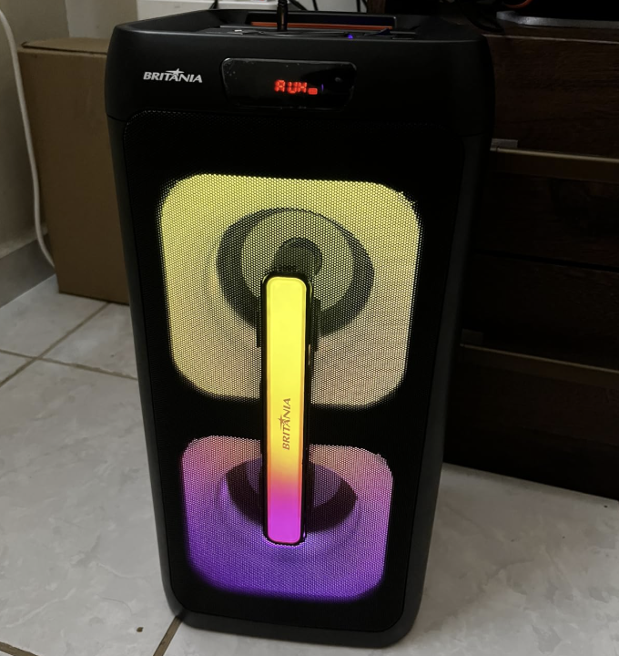 Caixa de Som Britânia BCX4601 Flash Lights Bluetooth V5.3 350W