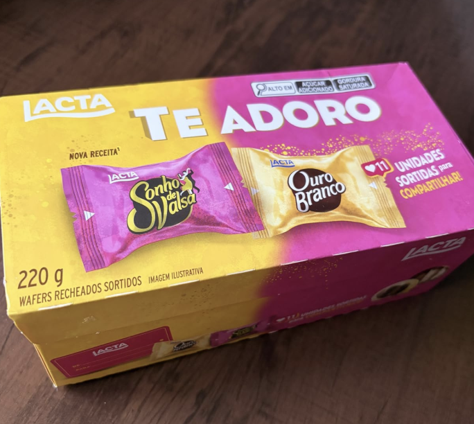 Caixa Sonho de Valsa e Ouro Branco Sortidos Sabor Chocolate 220g