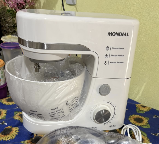 Batedeira Planetária, Mondial, Branco, 700W, 110V - BP-03-W