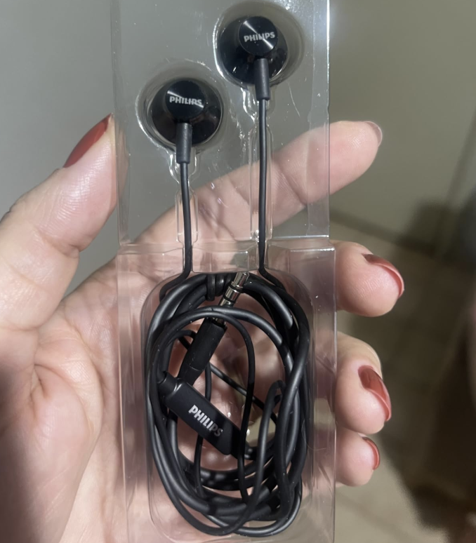 PHILIPS, Fone de Ouvido com Microfone, TAUE101BK/00, Com fio de 1,2 metros, intra-auricular, Preto