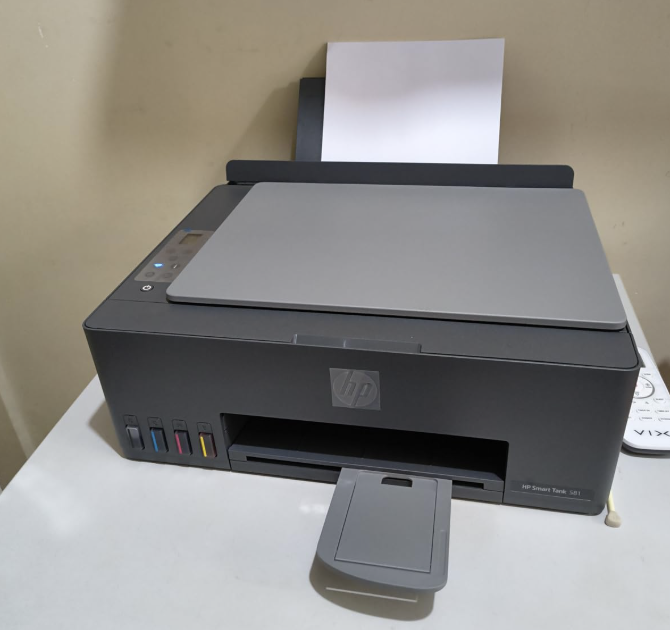 Impressora Multifuncional HP Smart Tank 581 Tanque de Tinta Colorida Wi-Fi, USB - Alta Economia -Copiadora e Scanner (4A8D5A)