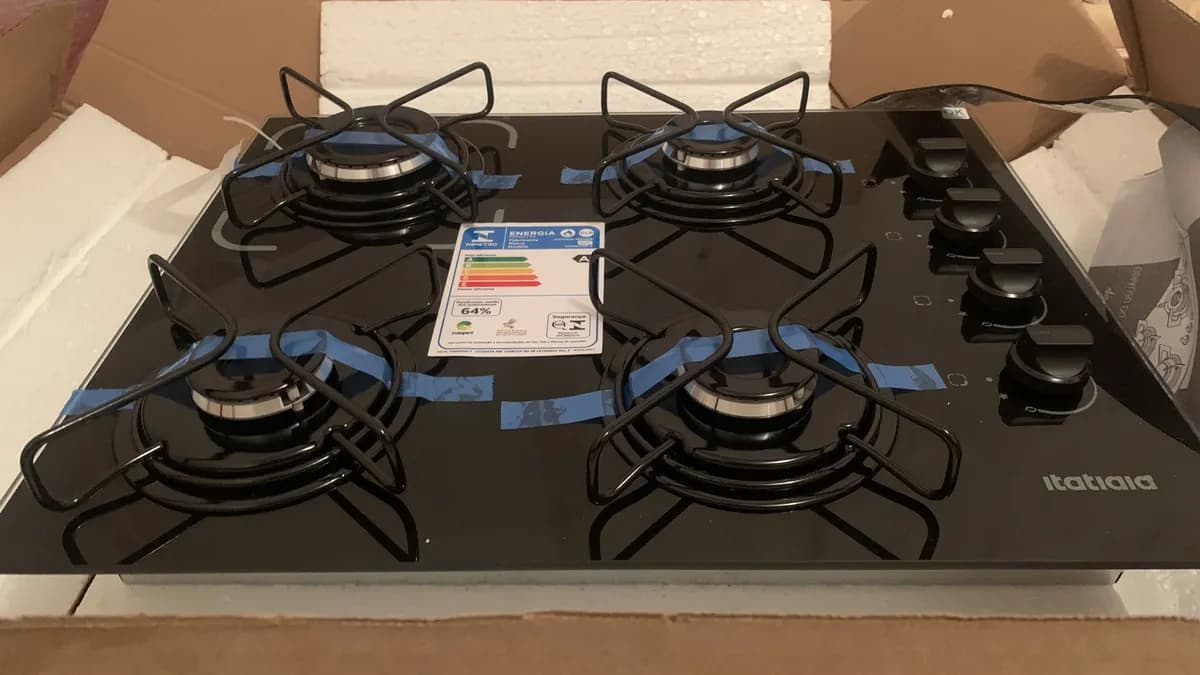 Cooktop Itatiaia Essencial 4 Bocas cor Preto