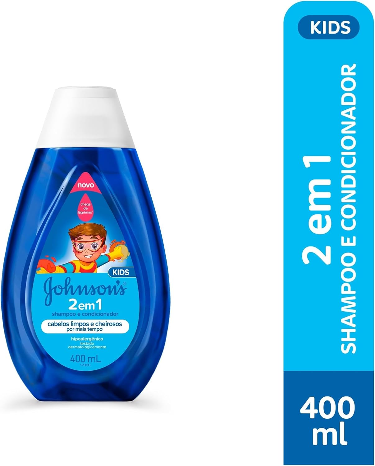 Johnson's Shampoo e Condicionador Infantil 2 em 1, 400ml