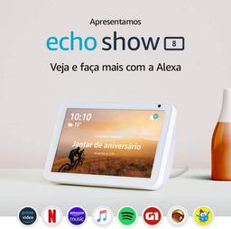 Echo Show 8 (1ª Geração): Smart Speaker com tela de 8" e Alexa - Cor Branca