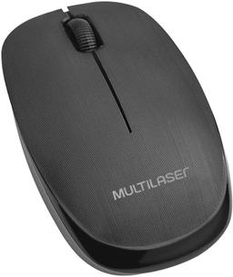 Multilaser MO251 - Mouse Sem Fio 2.4 Ghz 1200 DPI Usb, Preto