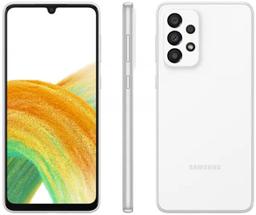 Smartphone Samsung Galaxy A33 128GB Branco 5G - 6GB RAM 6,4” Câm. Quádrupla + Selfie 13MP